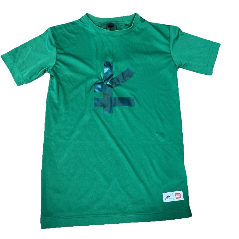 Adidas LEGO Ninjago Shirt Kids XS 7-8 Green Lloyd Graphic Athletic Tee